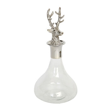 Decanter With Stag Head Stopper, 2 of 3