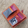 Woman's Personalised Orange Leather Wallet, thumbnail 8 of 12