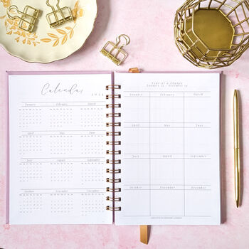 Personalised 2024 Weekly Diary| Daily Planner| Pink, 3 of 11