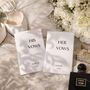 Vow Books Personalised Wedding Vow Cards Cotton Paper, thumbnail 2 of 10
