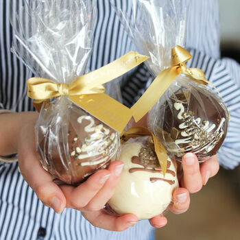 Large Gourmet Chocolate Bauble With 'Eat Me' Gold Tag, 2 of 9