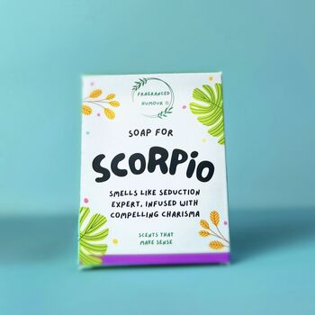 Soap For Scorpio Funny Novelty Zodiac Gift, 3 of 6