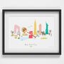 New York City Skyline Cityscape Art Print, thumbnail 2 of 3