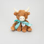 Personalised Longhorn Horny Highland Soft Toy Cow, thumbnail 8 of 10