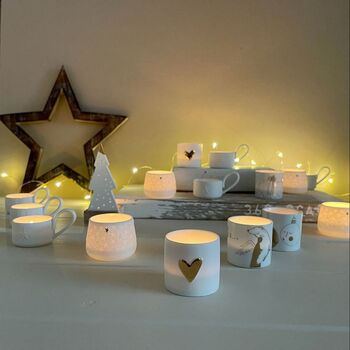 Tealight Holder With 'Baubles In Love' Design, 2 of 2