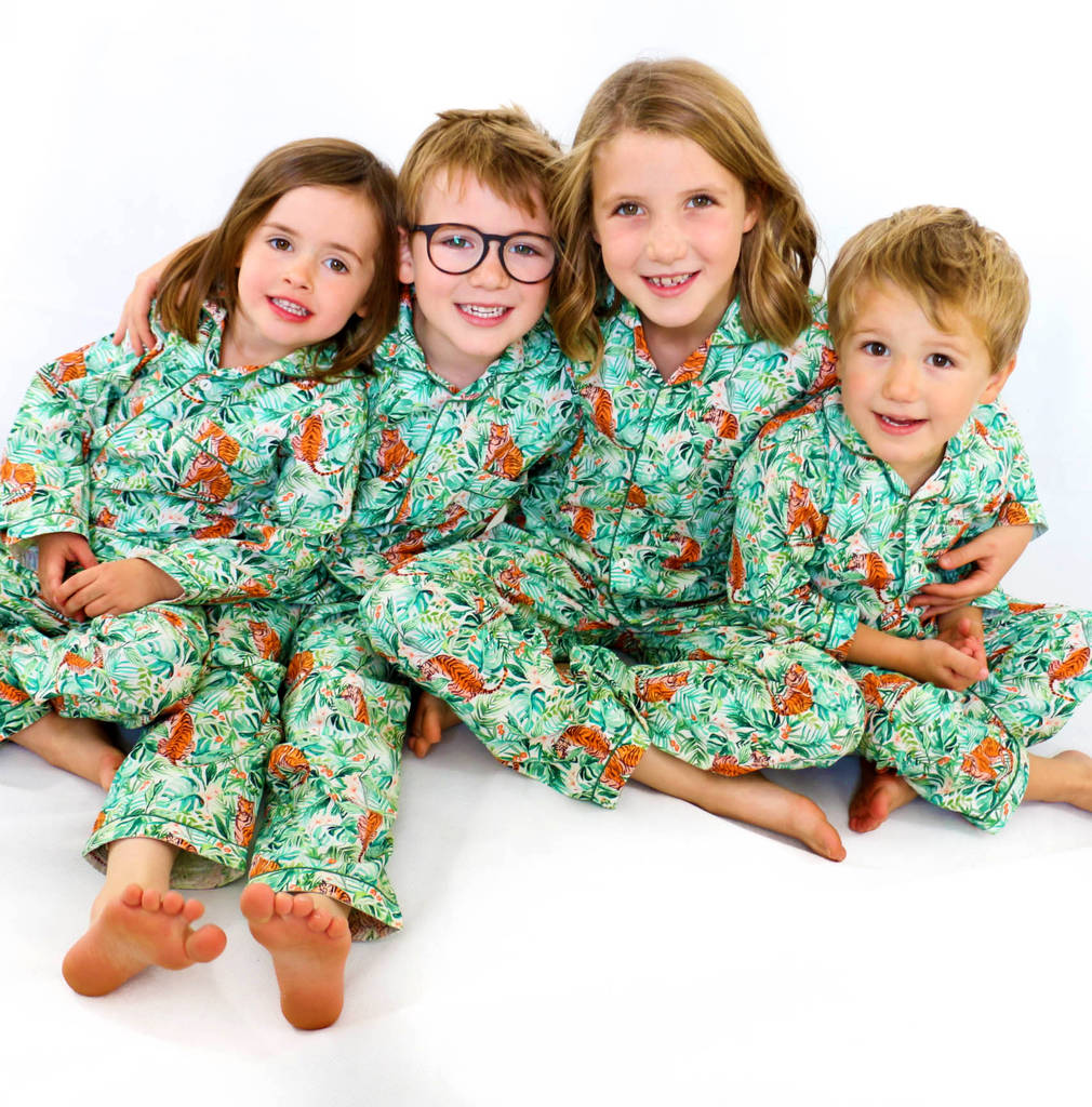 Personalised Children's Jungle Pyjamas By LOLA + BLAKE