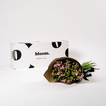 Powder Pink Alstroemeria Fresh Flower Bouquet, 2 of 3