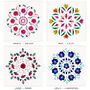 Birth Flower Mandala Personalised Print, thumbnail 11 of 12
