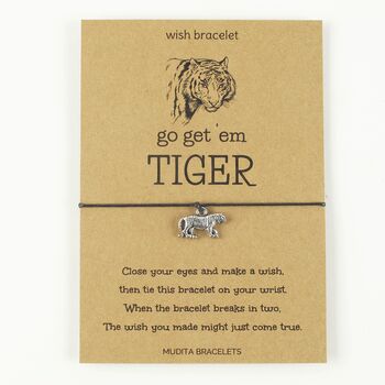 Go Get 'Em Tiger Wish Bracelet, 3 of 4
