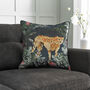 Cheetah Soft Velvet 50cm X 50cm Cushion Including Pad, thumbnail 1 of 3