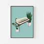 Electric Piano Houseplant Print | Music Poster, thumbnail 1 of 10