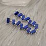 Raw Lapis Lazuli Sterling Silver Earrings, thumbnail 2 of 8