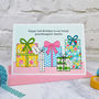 'Presents' Personalised Girls Birthday Card, thumbnail 2 of 4