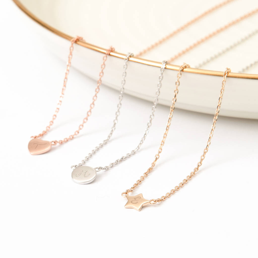 Personalised Mini Charm Chain Necklace By Merci Maman