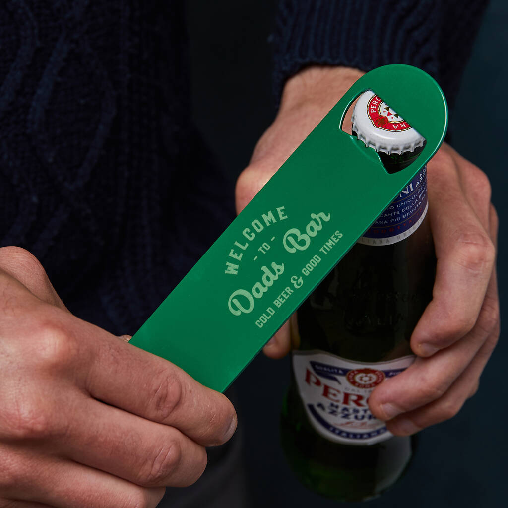 Personalised Metal Beer Bottle Opener For Dad, 1 of 3