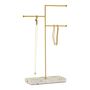 Terrazzo And Gold Tone Triple Jewellery Stand, thumbnail 2 of 5