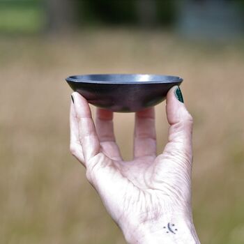 Personalised 6th Anniversary Gift; Pressed Iron Ring Bowl, 9 of 9