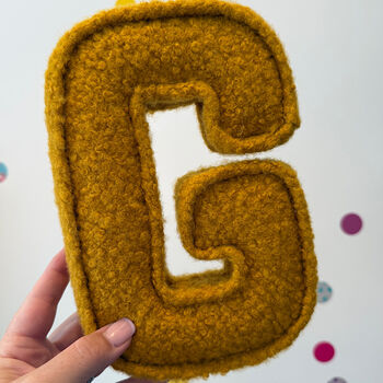 Bouclé Fabric Letter, 4 of 8