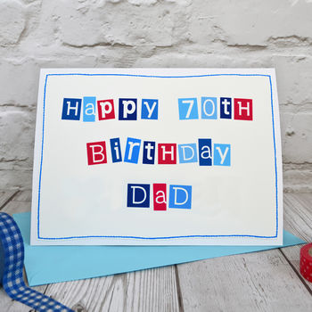 Personalised Mens 70th Birthday Card, 3 of 5