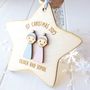 Personalised Twins' First Christmas Tree Decoration, thumbnail 1 of 5