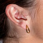 Petal Studs In Gold Vermeil, thumbnail 2 of 4