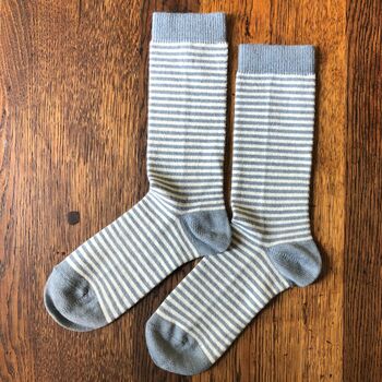 Ladies Alpaca Stripey Socks, 6 of 11
