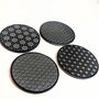 Japanese Patterns Coaster Four Pack In Slate, thumbnail 5 of 6