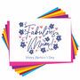 Fabulous Mum Floral Mothers Day Card, thumbnail 2 of 3