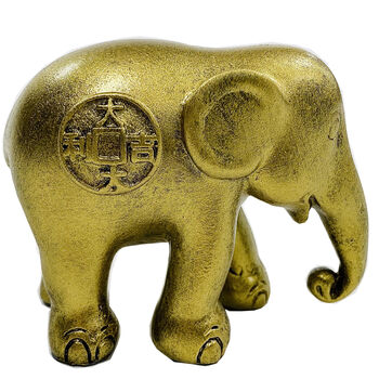 'Lucky Coins' Hand Painted 7cm Collectible Elephant, 2 of 7