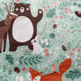Cushion Cover For Kids, Deer, Bear, Fox, Rabbit Themed, thumbnail 2 of 7