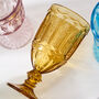 Set Of Six Roselle Coloured Wine Glasses, thumbnail 5 of 5