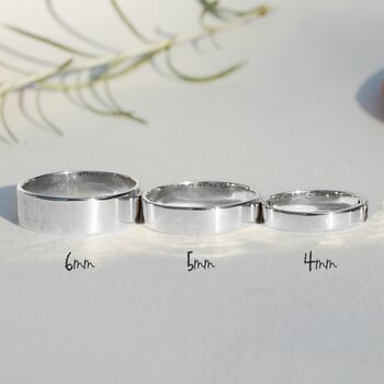 Men's Silver Personalised Eternity Ring, 5 of 12