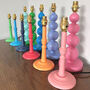 Wooden Colourful Hand Painted Lamp Base, thumbnail 1 of 2