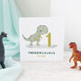 Personalised Dinosaur Age Birthday Card, thumbnail 1 of 3