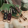 Antique Brushed Gold Clip Keyring, thumbnail 4 of 7