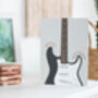 Stratocaster Guitar Birthday Card | Guitarist Card, thumbnail 5 of 5