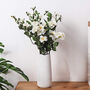 White Ceramic Flower Vase, thumbnail 1 of 8
