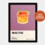 Mai Tai Cocktail Print, thumbnail 6 of 7