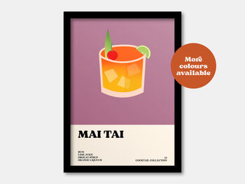 Mai Tai Cocktail Print, 6 of 7