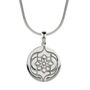 Sterling Silver Cw Motif Unisex Necklace, thumbnail 8 of 11