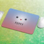 Cute Face Mouse Mat Computer Accessory Gift, thumbnail 3 of 4