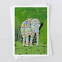 Indian Elephant Greeting Card, thumbnail 1 of 2