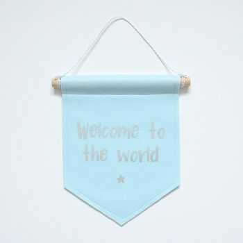 Welcome To The World Nursery Banner, 3 of 5