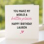 Personalised Better Place Birthday Card For Girlfriend Or Partner, thumbnail 4 of 7
