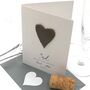 3rd Leather Heart Wedding Anniversary Card, thumbnail 2 of 3
