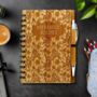 Personalised Bamboo Floral Family Recipe Book And Pen, thumbnail 4 of 6