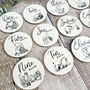 Pooh Bear Wooden Baby Milestone Discs Set Baby Gift, thumbnail 9 of 9