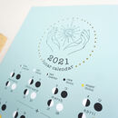 2021 Moon Phase Lunar Calendar By Ant Design Gifts | notonthehighstreet.com