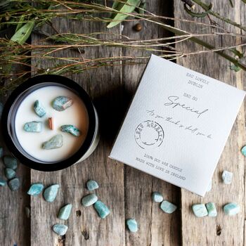 Eau So Special Candle With Green Aventurine Stones, 2 of 2