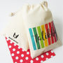 Rainbow Stripe Personalised Party And Occasion Bags, thumbnail 3 of 3
